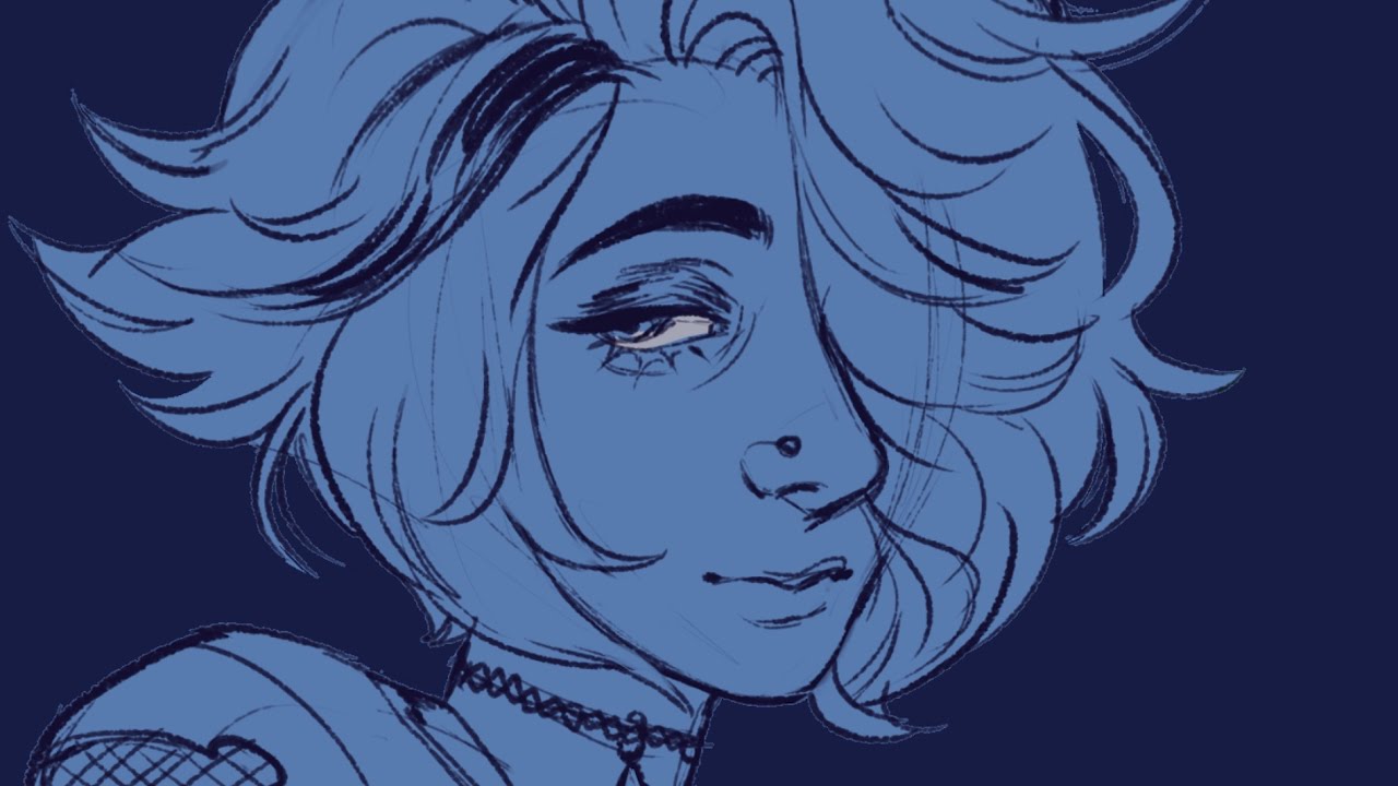 Speeddraw: [Goth Lapis Lazuli]