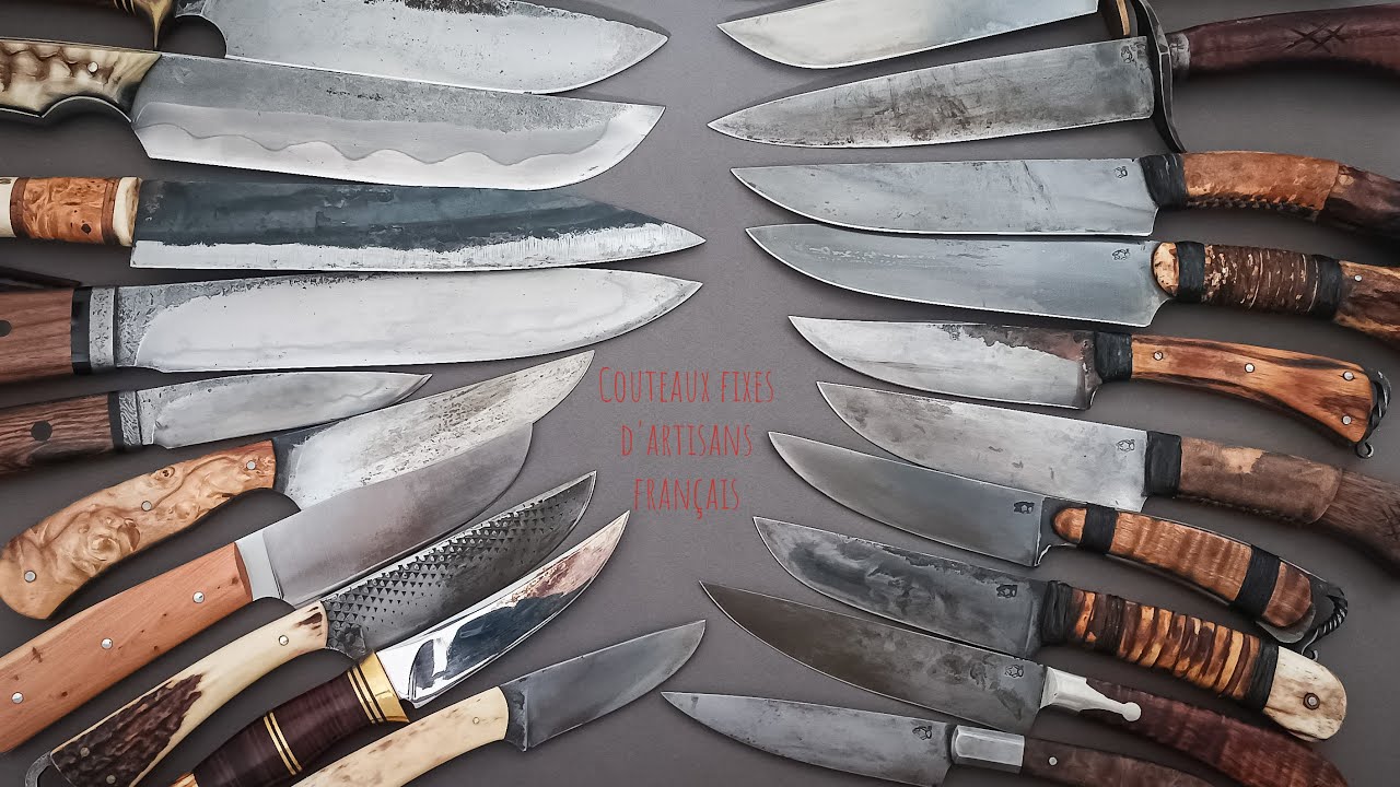 Les couteaux fixes d'artisans français