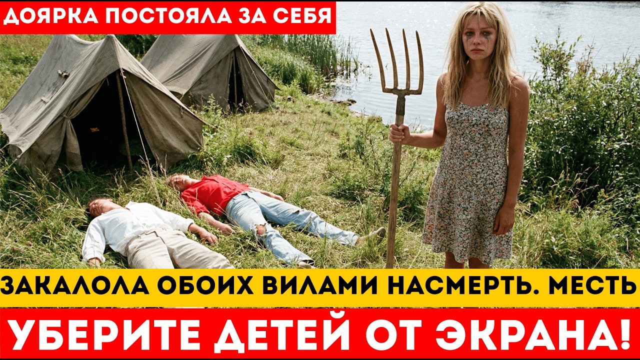 НАСАДИЛА ДВОИХ НА ВИЛЫ . МАЖОРЫ ИЗ ГОРОДА ОБЕСЧЕСТИЛИ ЕЁ на берегу реки