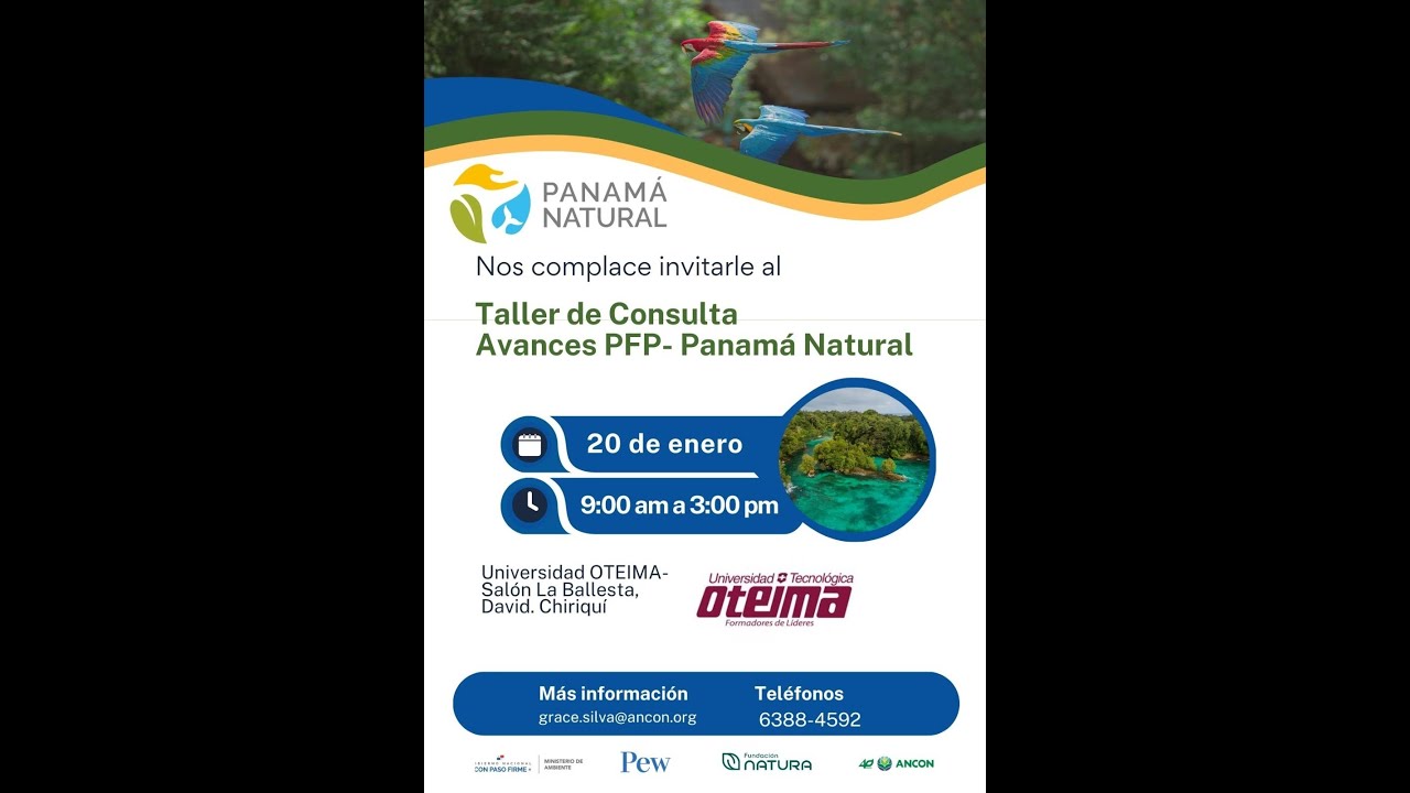 Taller de Consulta Avances PFP - Panamá Natural