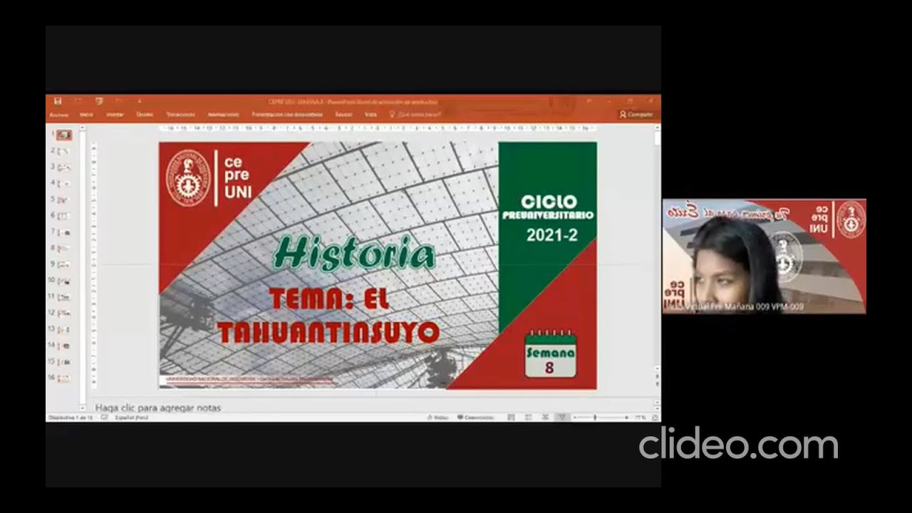 CepreUNI - Historia 8 / EL TAHUANTINSUYO