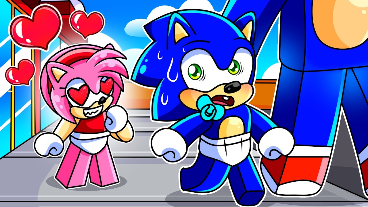Bebe Sonic Tiene UNA FAN LOCA en Roblox!