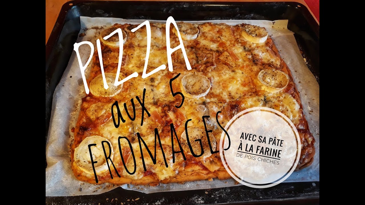 Recette de ma PIZZA AUX 5 FROMAGES et sa pâte maison