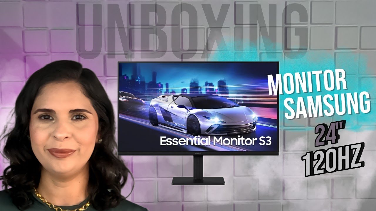 Unboxing e montagem do monitor Gamer Samsung S3 24
