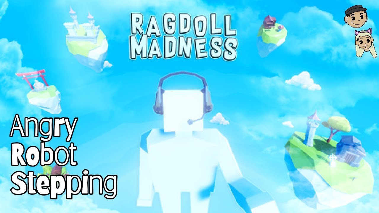Ragdoll Madness Gameplay #1 : ANGRY ROBOT STEPPING | 2 Player