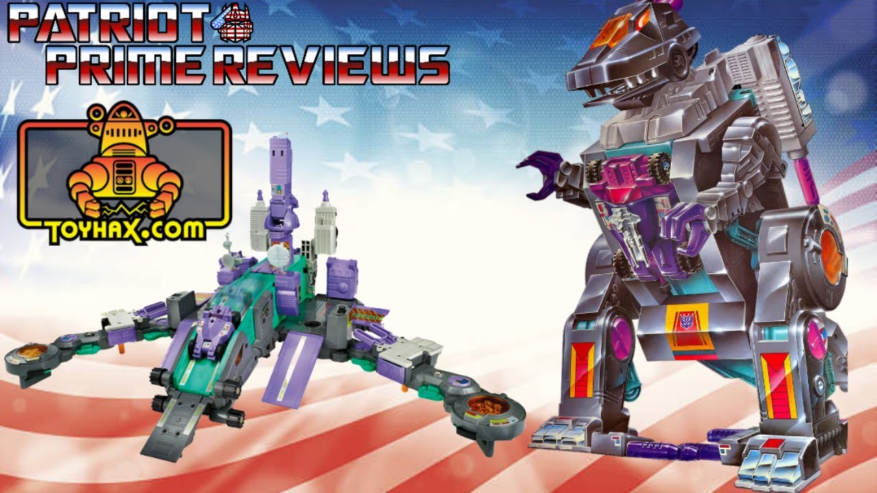 Patriot Prime Reviews 1986 Transformers G1 Trypticon with Toyhax Upgrade Decal Set