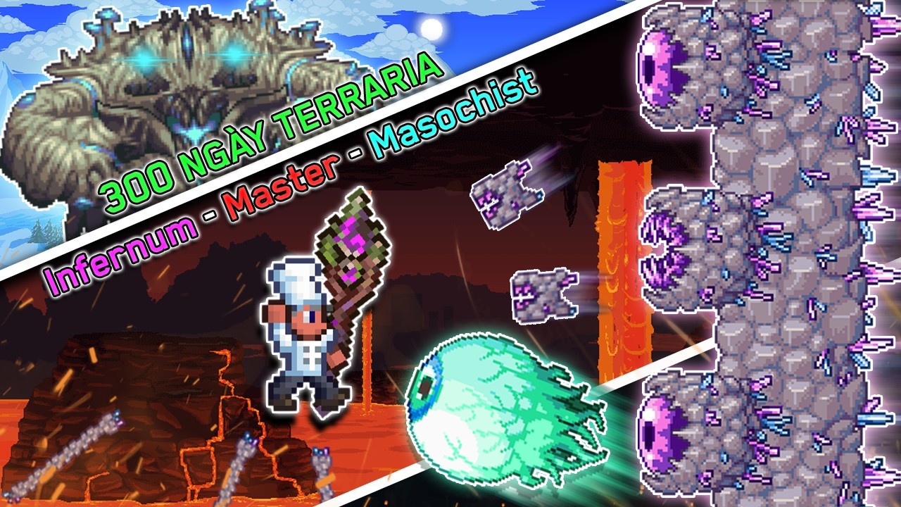 100 Ngày HÀNH XÁC Cùng Terraria Calamity Infernum & Fargo Masochist