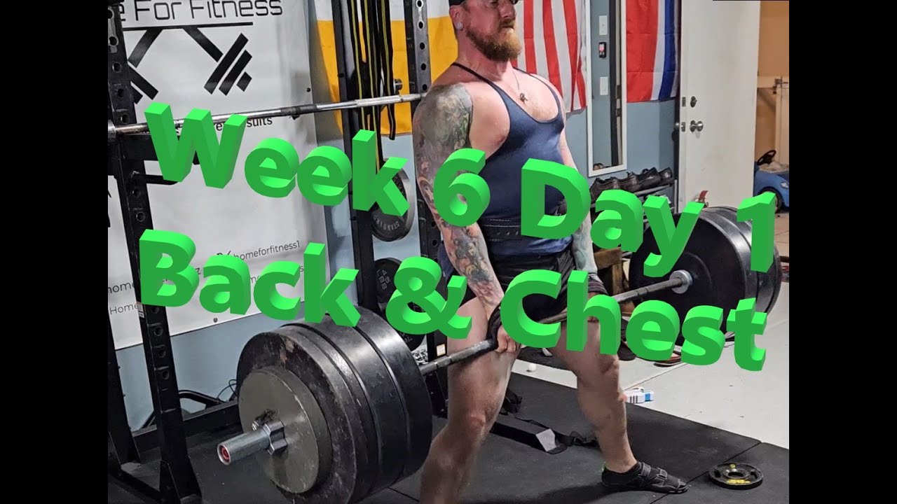 Back and Chest Week 6 Day 1 Science Split Plan #sumodeadlift #benchpress #inclinebench