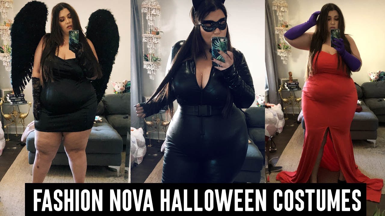 Trying on Fashion Nova Curve PLUS SIZE HALLOWEEN costumes! | Sometimes Glam