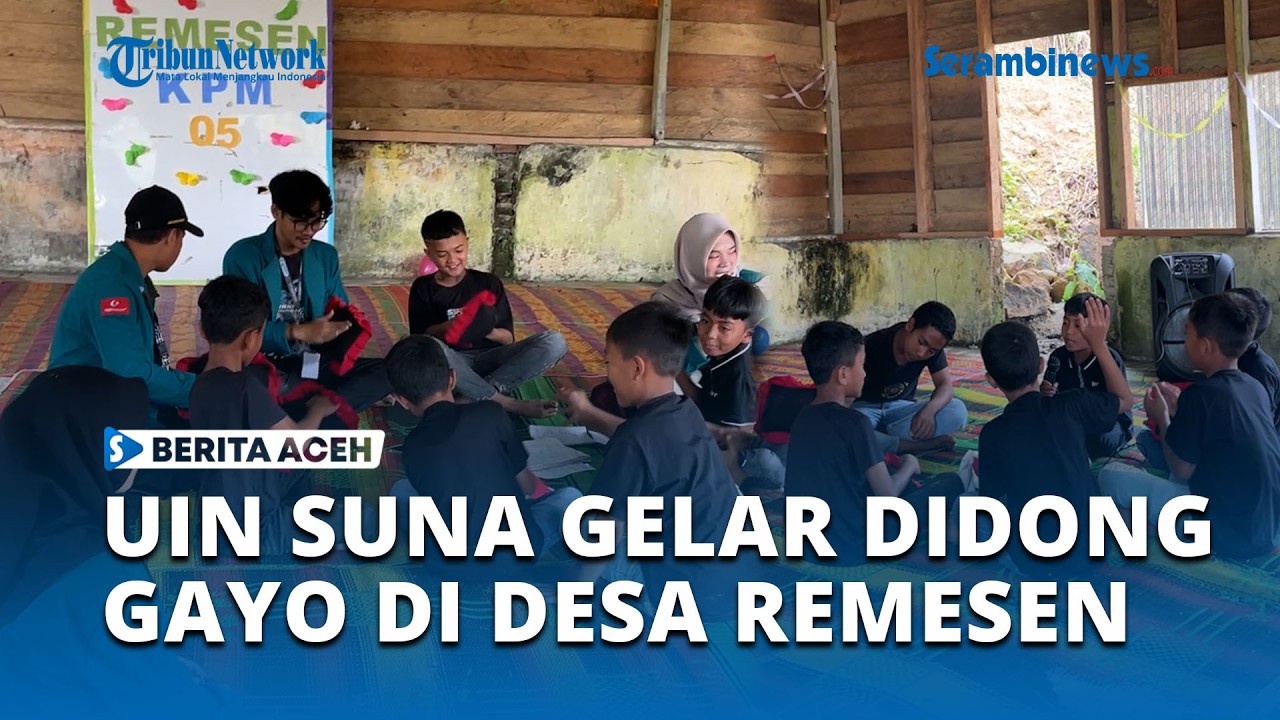 Mahasiswa UIN SUNA Gelar Didong Gayo untuk Trauma Healing Anak di Aceh Tengah