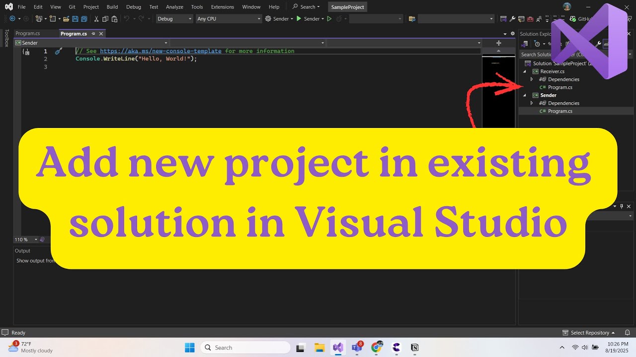 Как добавить проекты в существующее решение в Visual Studio? [Пошаговое руководство]