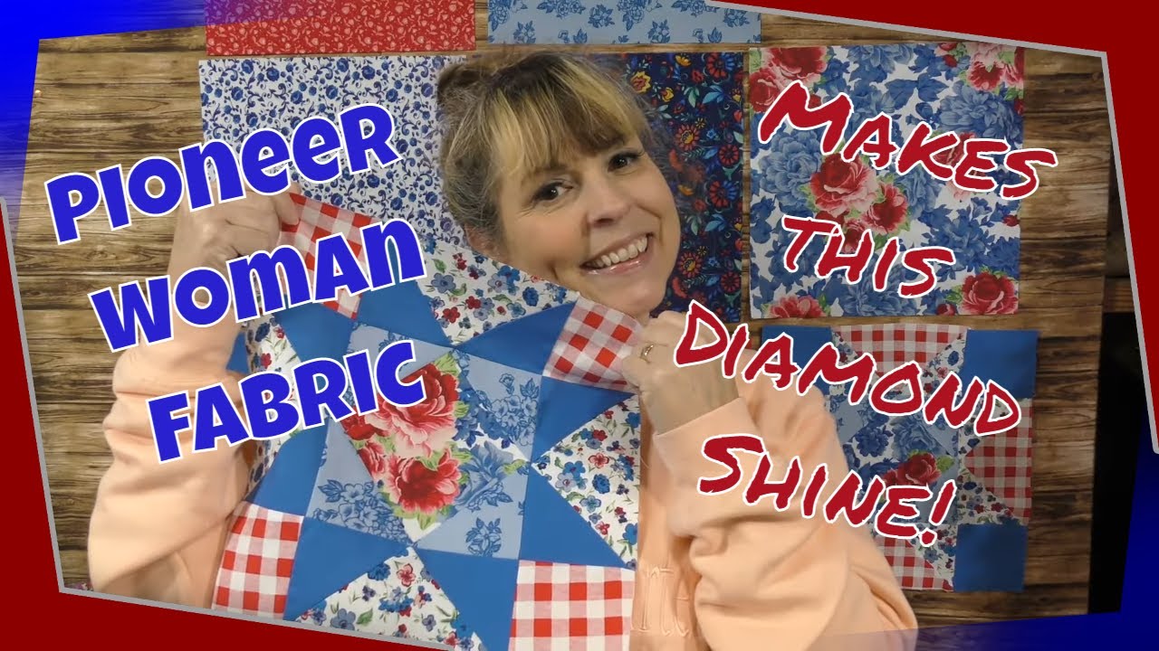 Star Block Tutorial using Pioneer Woman Fabric and Accuquilt