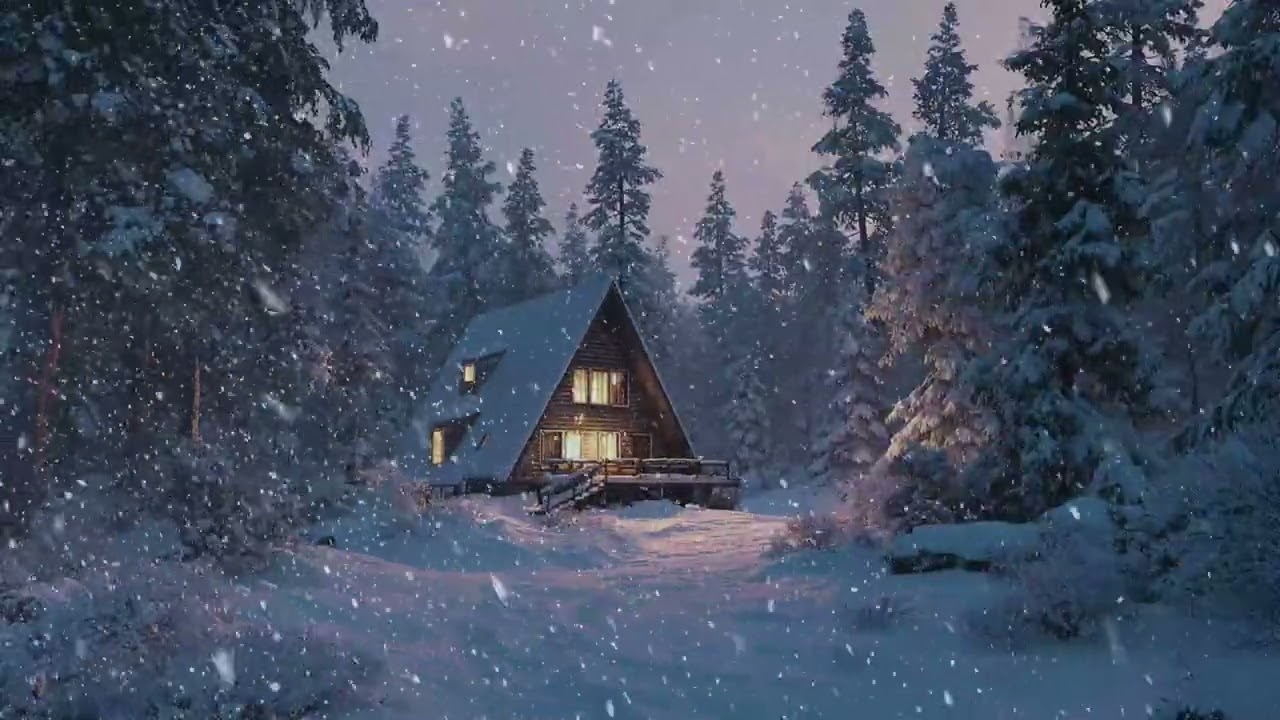 4K Mountain Blizzard at Midnight — Heavy Snowstorm & Arctic Wind Sounds for Deep Sleep