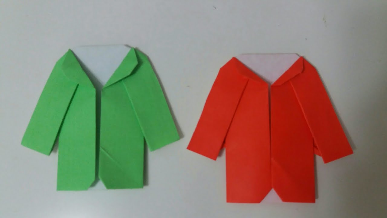Casaco de papel #coat #origami