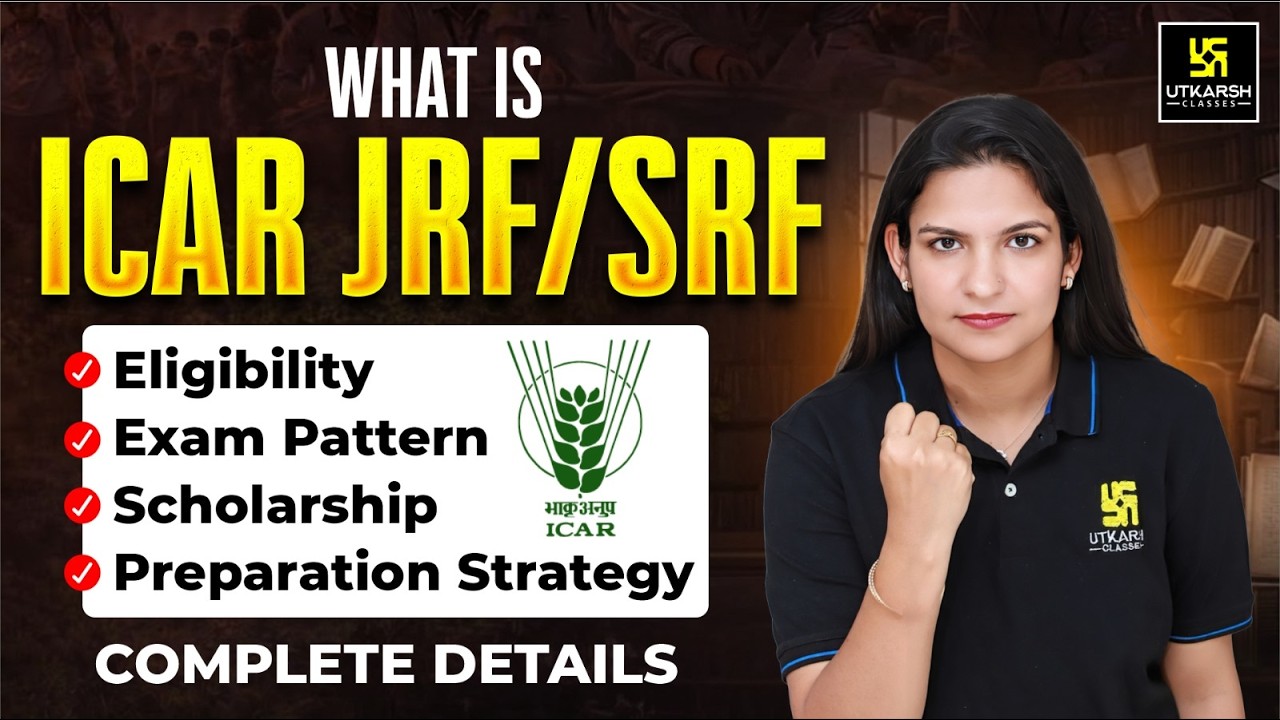 What Is ICAR JRF Exam | Eligibility, Exam Pattern & Preparation Strategy | Meenakshi Ma'am