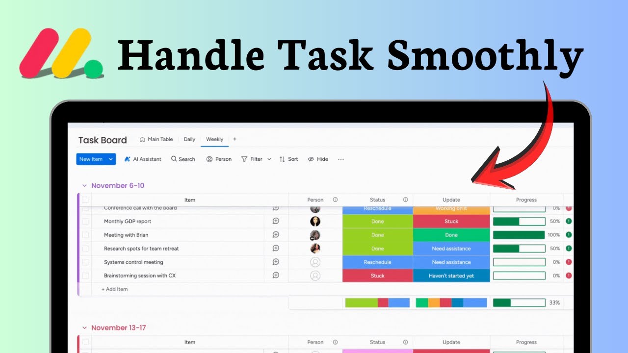 How to use monday.com for task management (Action Clarity)
