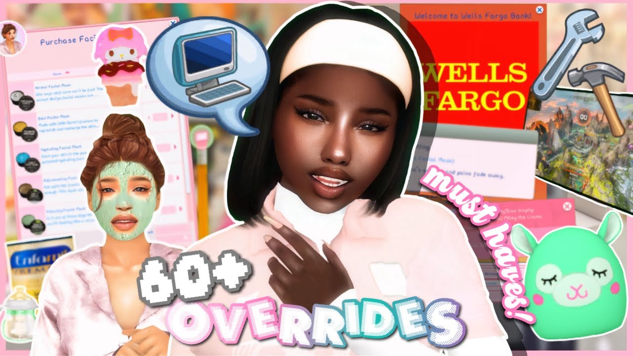 Более 60 переопределений, которые вам НУЖНЫ в игре 🫧 | ссылки на моды | The Sims 4