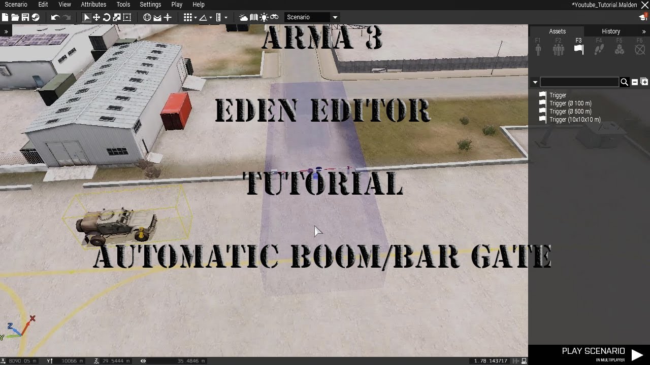 Arma3 - Eden Editor Tutorial - Automatic Boom/Bar Gate
