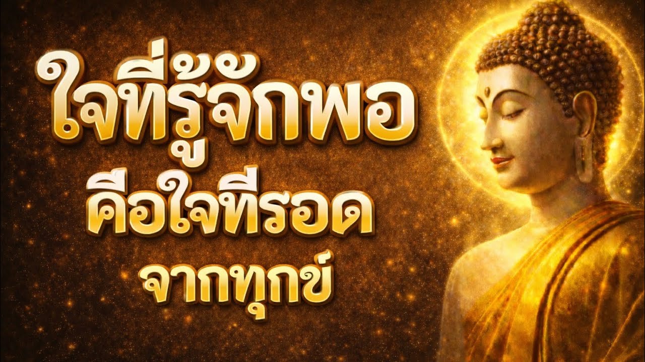 ใจที่พอ…คือใจที่พ้นทุกข์ ความสุขเรี่มต้นจากคำว่า “ พอ “ หยุดวี่งแล้วจะพบใจที่สงบเอง#ฟังธรรมะก่อนนอน