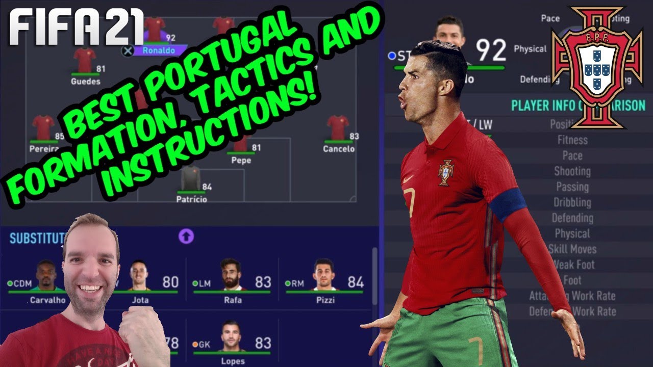 BEST PORTUGAL Formation, Tactics and Instructions - FIFA 21 TUTORIALEditor8