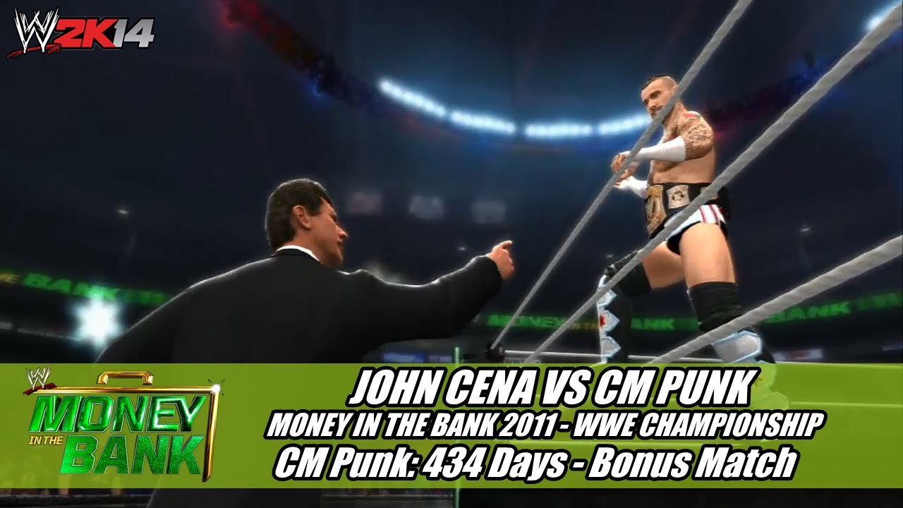 WWE 2K14 CM Punk: 434 Days - MITB 2011, John Cena vs CM Punk (Bonus Match)