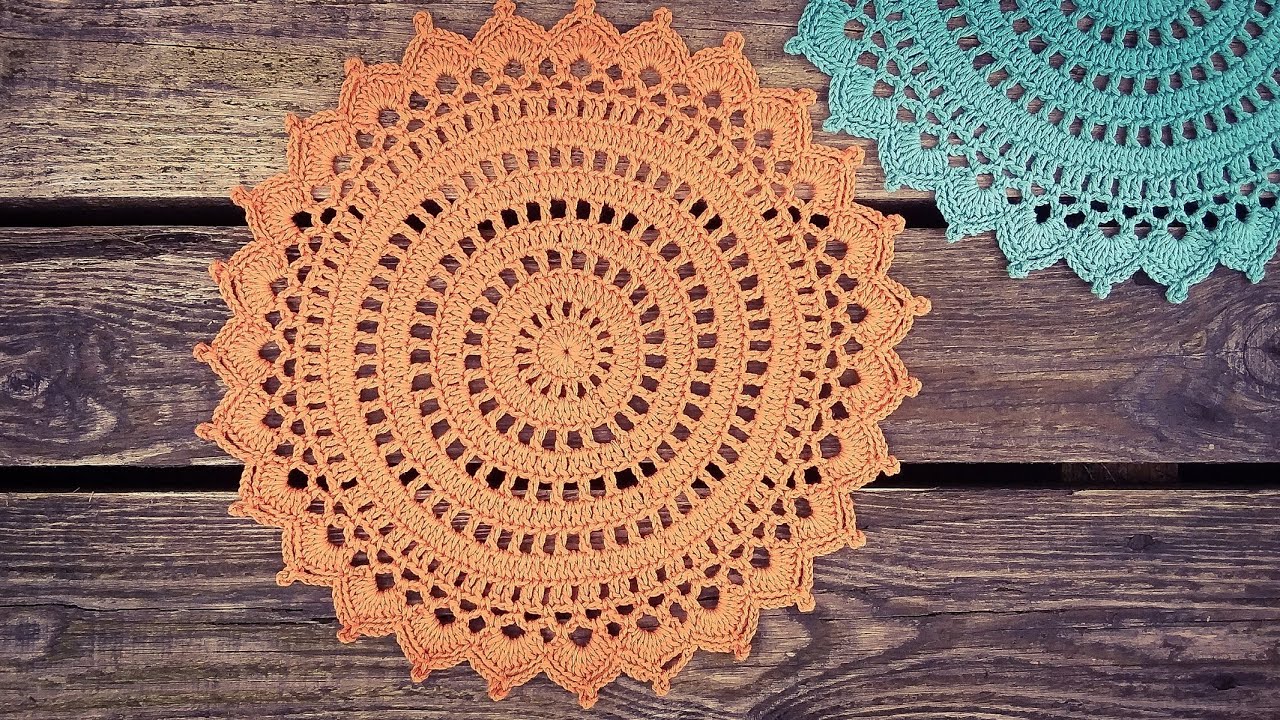 Crochet Decorative Doily Placemat Tutorial Easy For Beginners