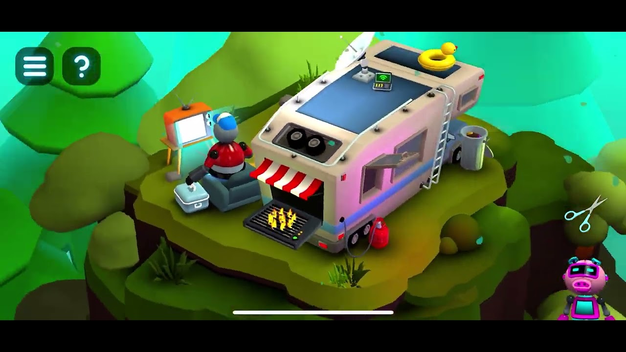 Tiny Robots Portal Escape. Camp Crisis. 3 Stars Walkthrough.