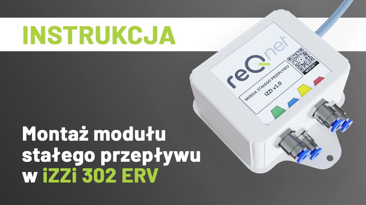 Instrukcja montażu modułu stałego przepływu w iZZi 302 ERV