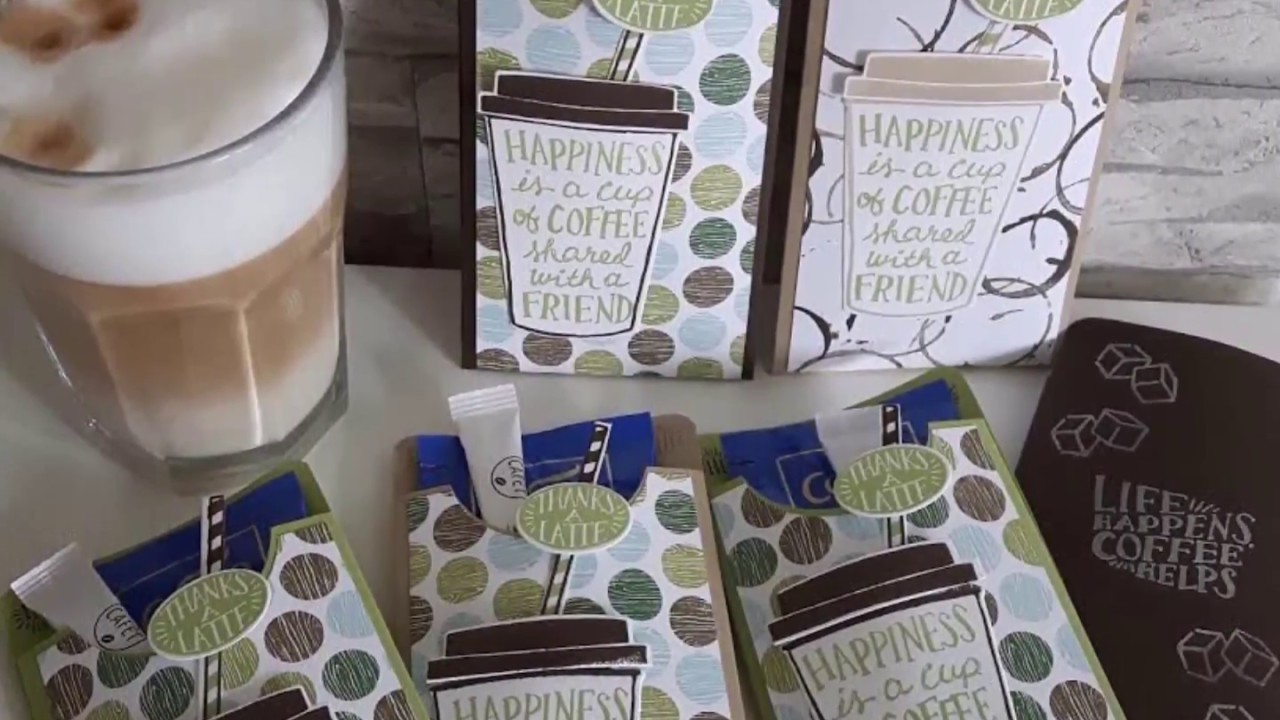 Coffee to go Verpackung mit Stampin'UP!