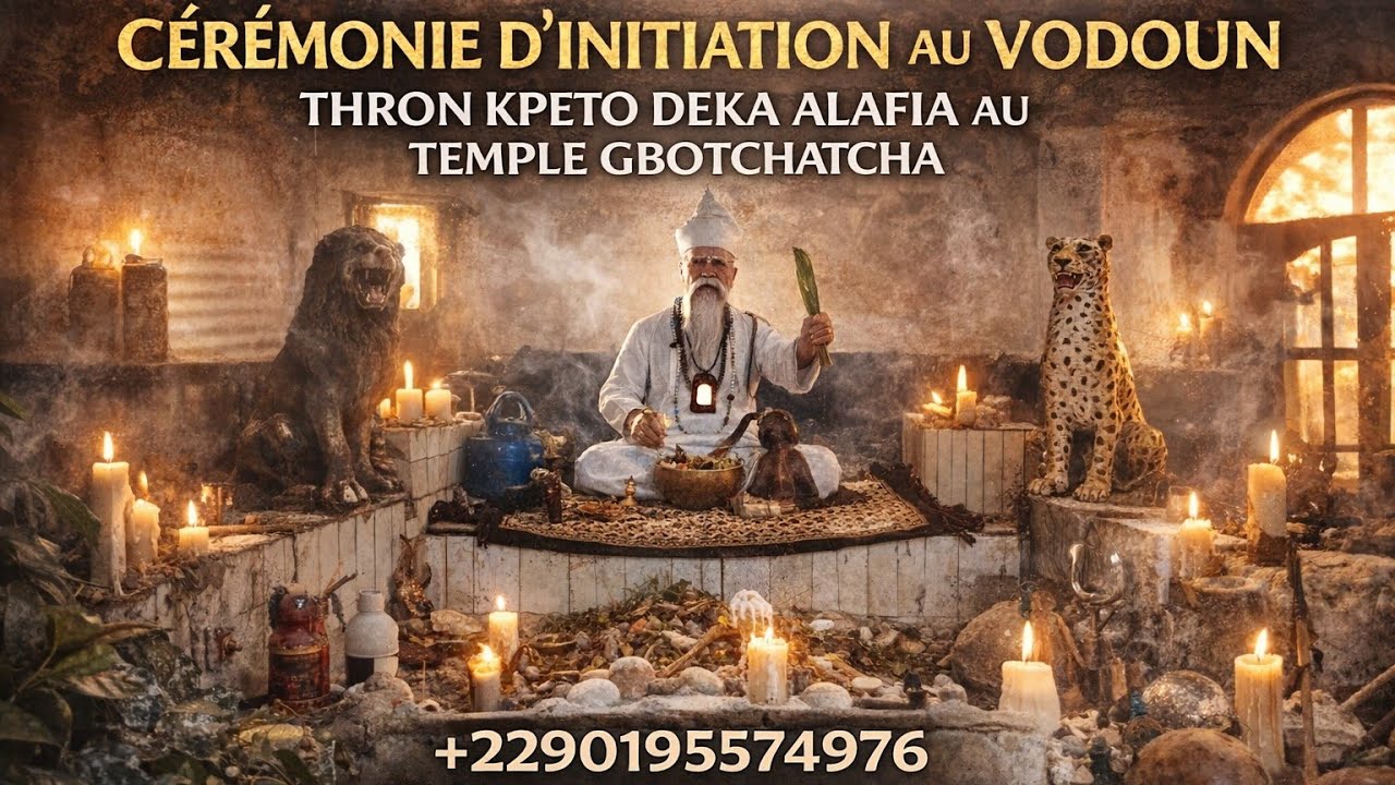 Cérémonie D'initiation Au Vodoun Thron Kpeto Deka Alafia Au Temple Gbotchatcha +2290195574976