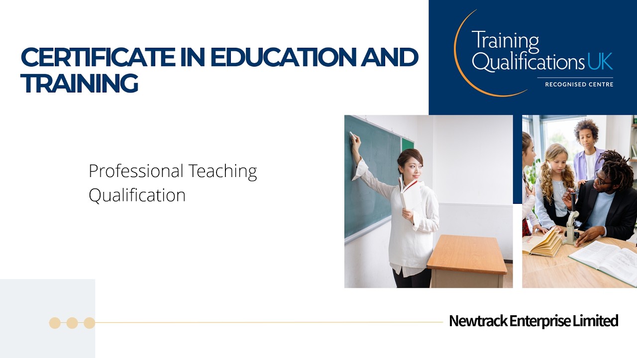 Introduction of Level 4 Certificate In Education and Training