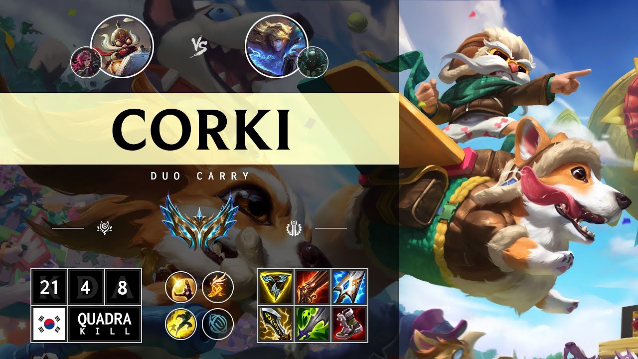 Corki ADC vs Ezreal - KR Challenger Patch 14.13