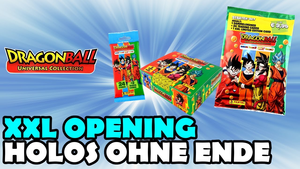 🔥🤩 Panini Dragon Ball Universal Trading Cards - XXL Opening - Starterpack, Display, Fatpack Booster