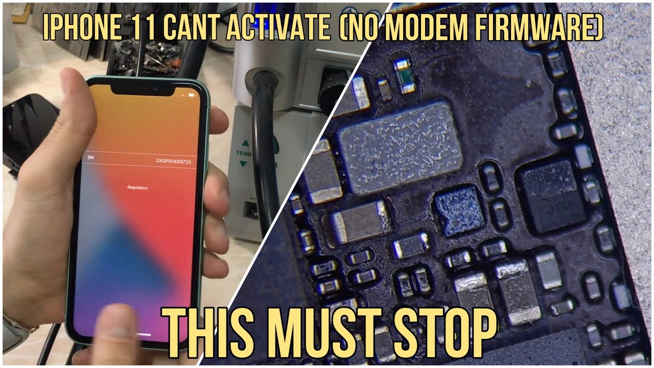 iPhone 11 не активируется (нет прошивки модема) Нам нужно поговорить...