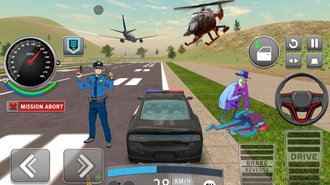 Police Chase in City | 3D Cop Car DrivingRealistic Police Car Simulator | Gameplay Android