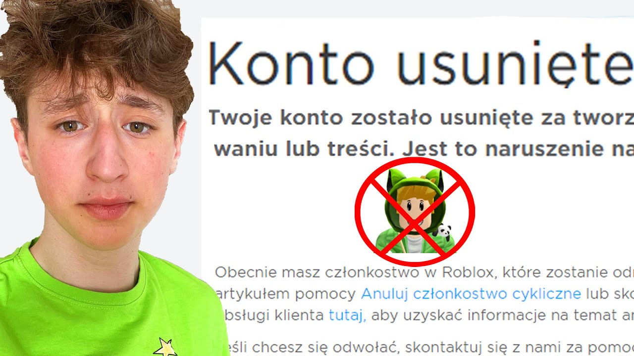TO KONIEC! MOJE KONTO ZOSTAŁO USUNIĘTE...