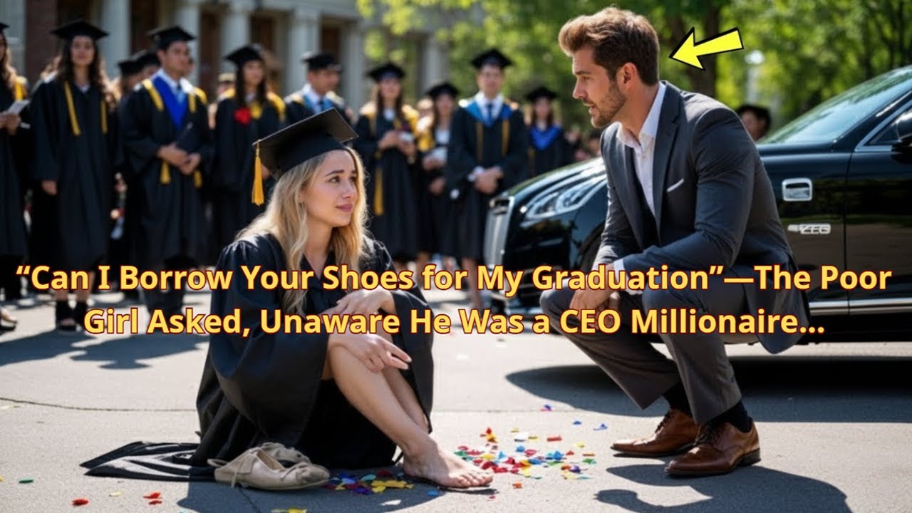 “Can I Borrow Your Shoes for My Graduation”—The Poor Girl Asked, Unaware He Was a CEO Millionaire…