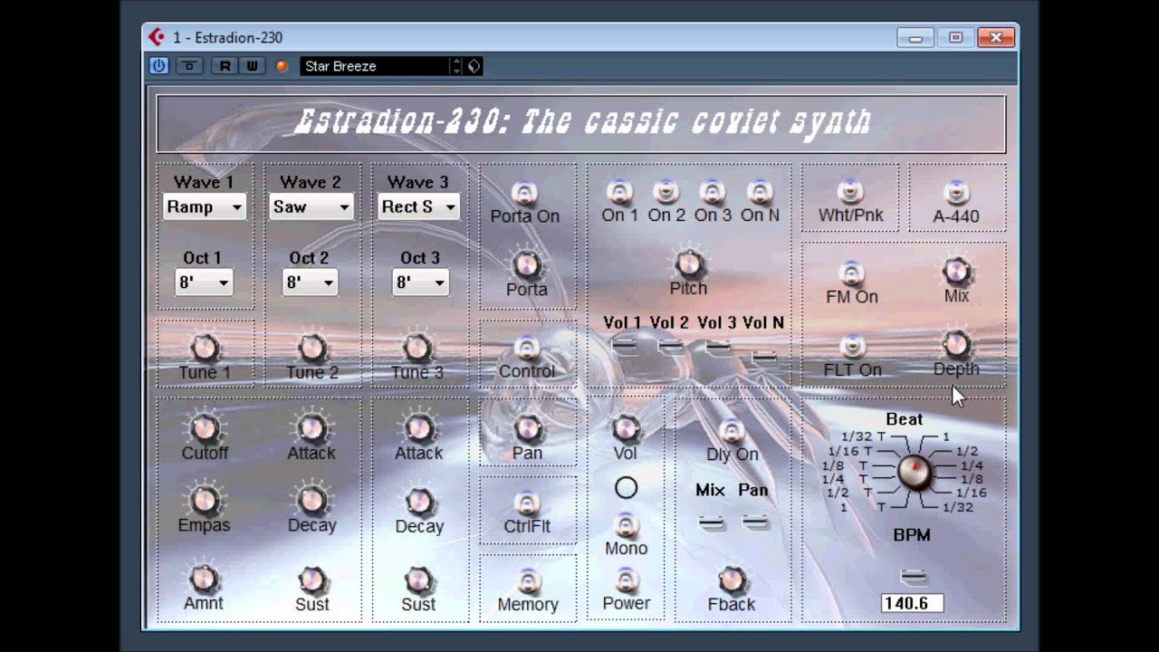 Estradion 230 The Classic Coviet Synth by Syncersoft / GoodKarmaRecords