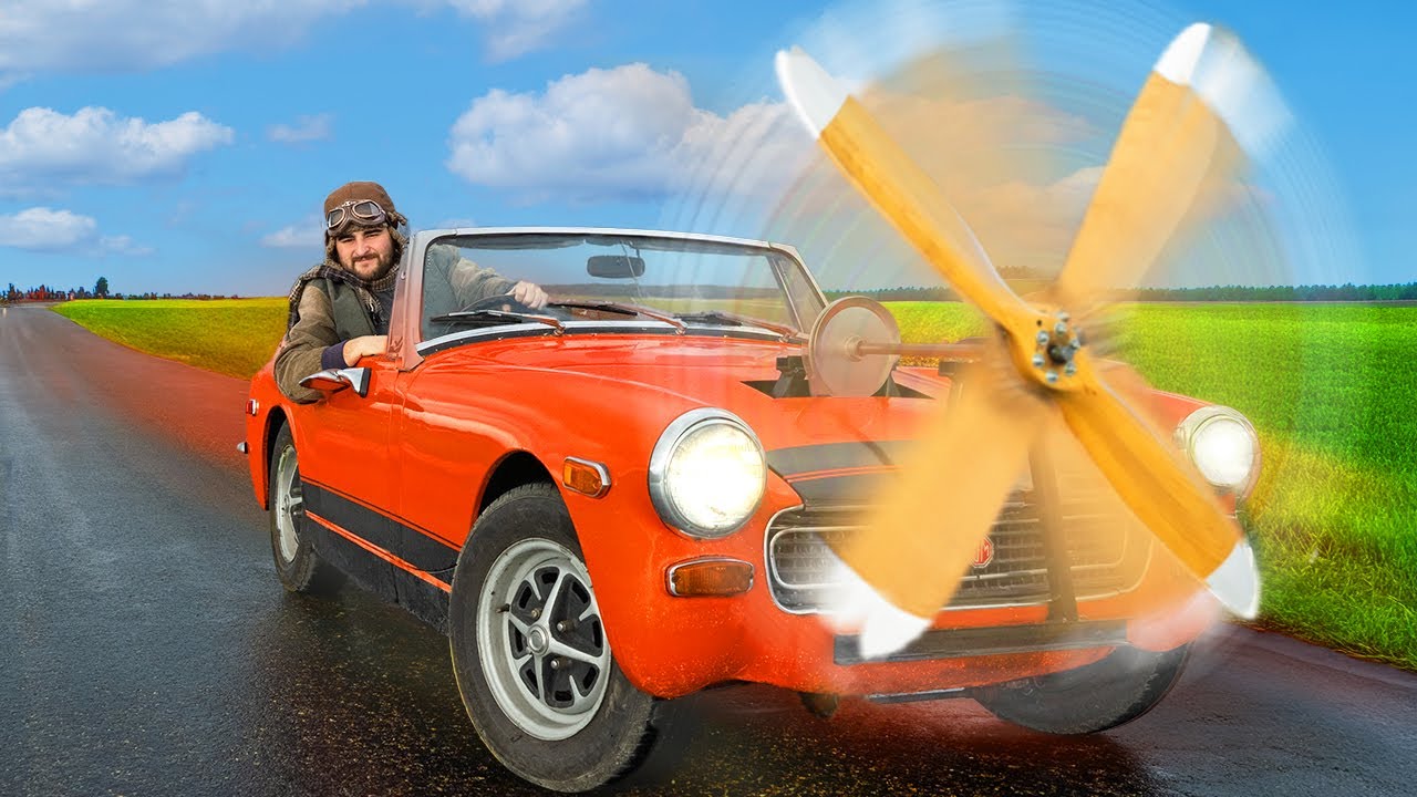 I Powered My Car With an Airplane Propeller!