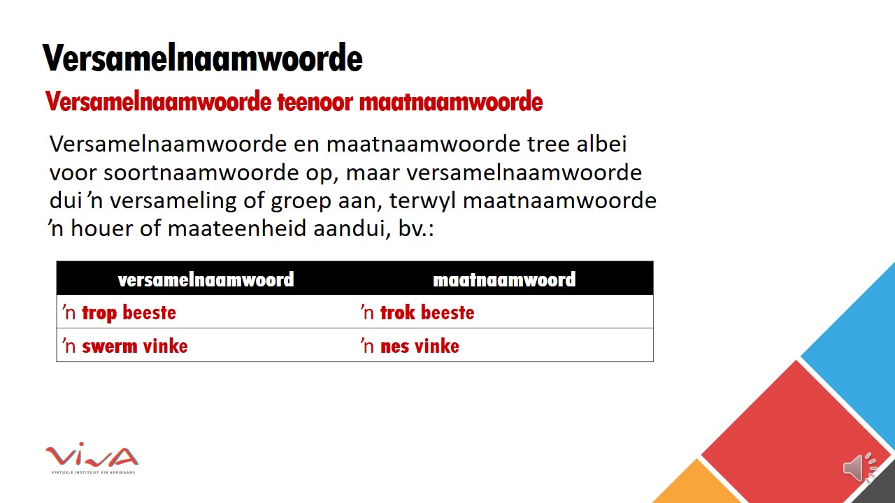 VivA Versamelnaamwoord