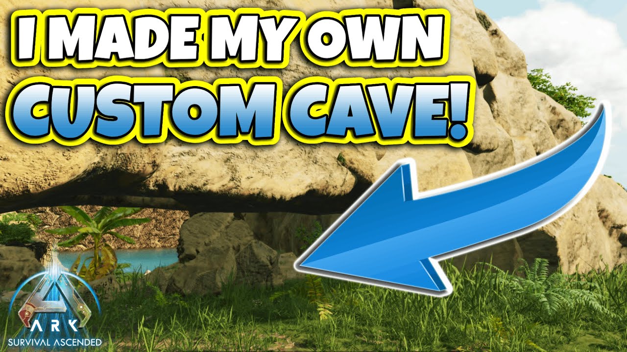 I Created My First Ever CUSTOM Cave In ARK Survival Ascended