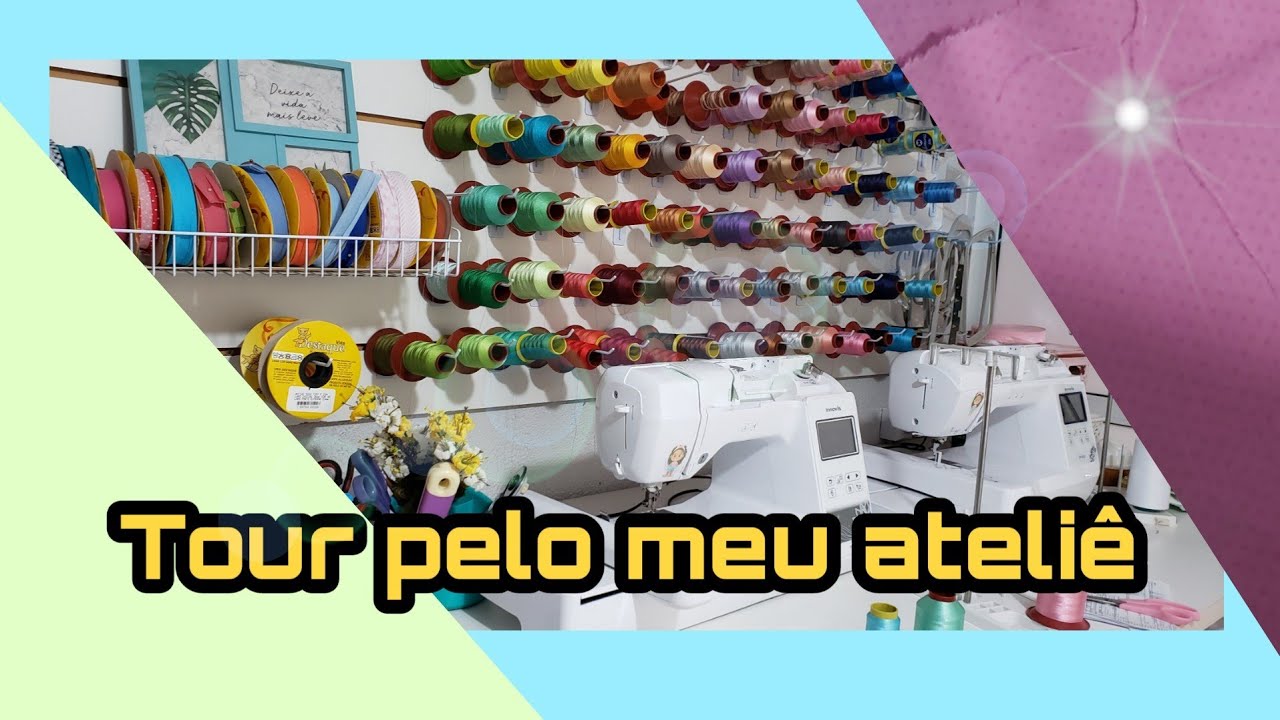 Tour pelo meu ateliê {Atelier Bruna Machado}