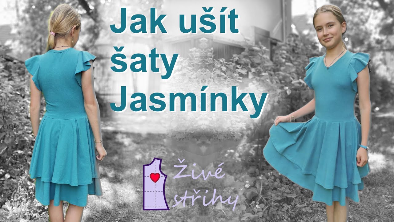 Jak ušít dívčí šaty Jasmínka