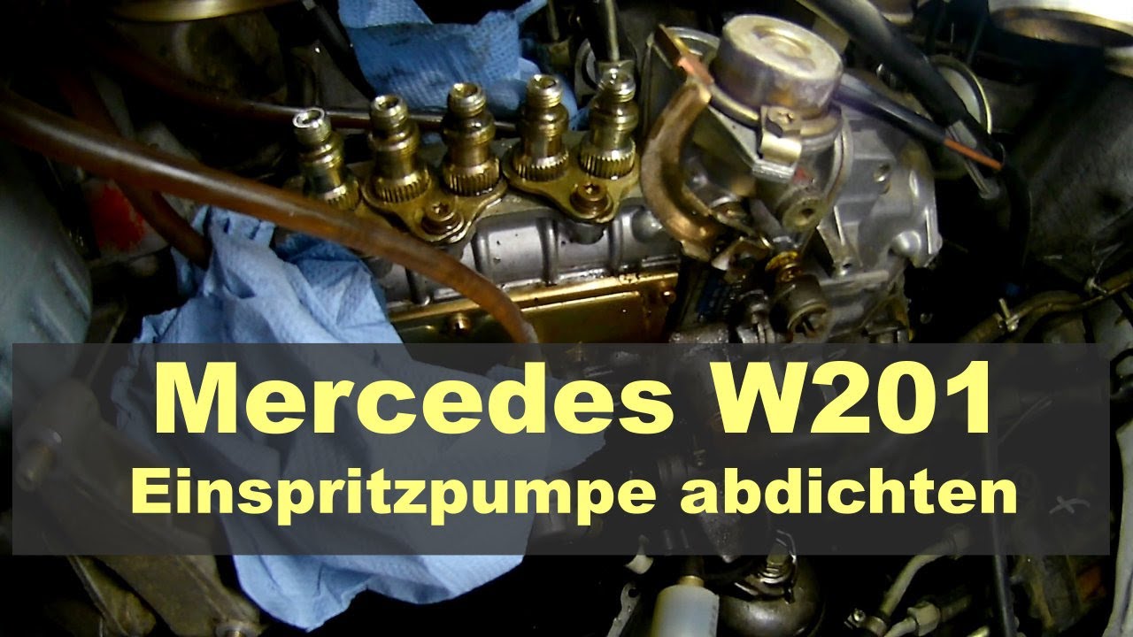 Mercedes W201 — 5-цилиндровый дизель / Течь в топливном насосе