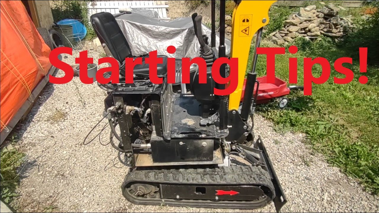 Chinese Mini Excavator,  starting troubleshooting tips