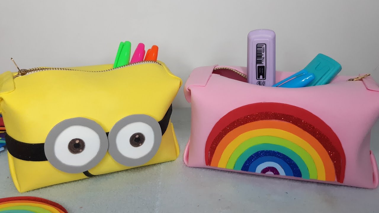 Cómo hacer cartucheras hermosas en foami
