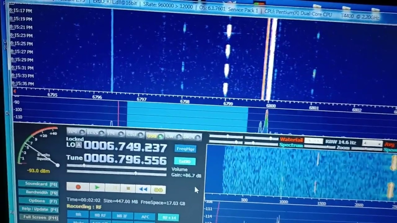 DAY 3 HAARP Research Campaign active xmitting on center frequency of 6.8 MHz.#HAARP