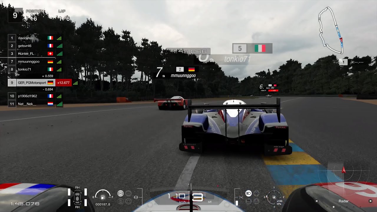 Gran Turismo™SPORT | Daily Race | Le Mans | Peugeot 908 HDi | Onboard