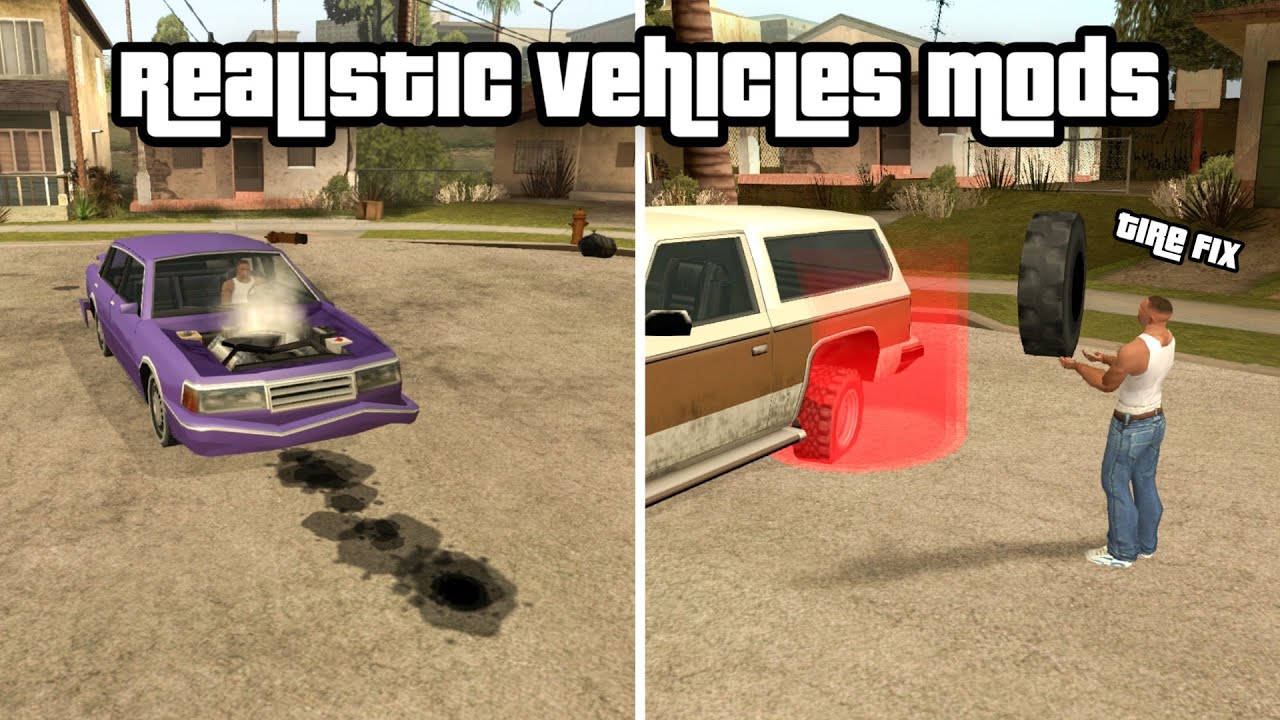 GTA SA Realistic Vehicle Mods