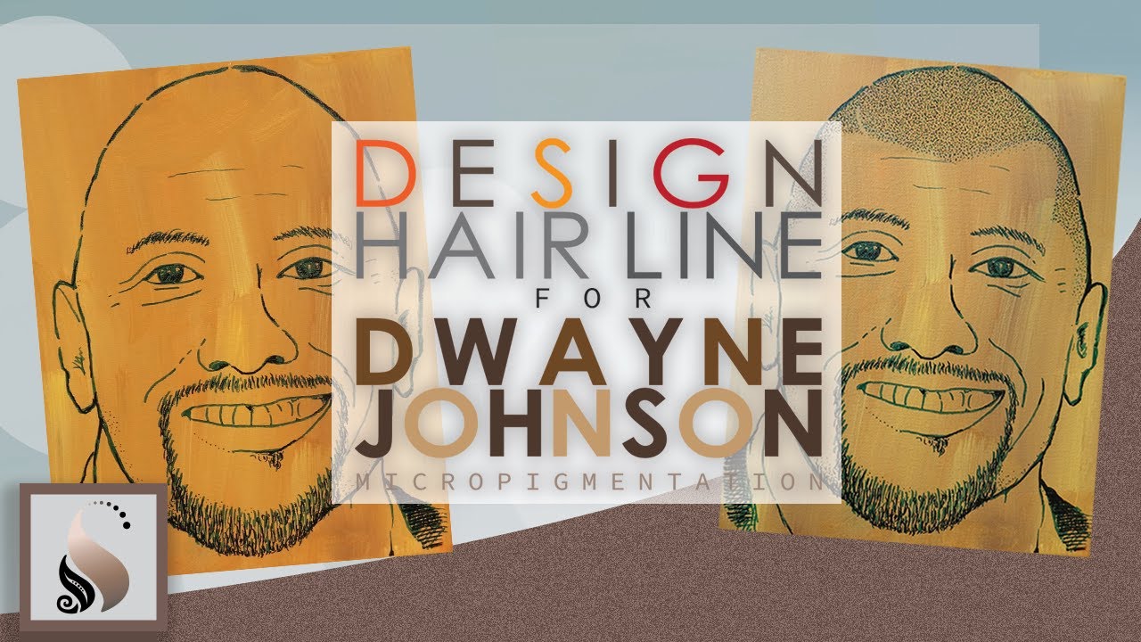 Design hairline for Dwayne Johnson - Scalp Micro-pigmentation Concept - The Scalp Secret Las Vegas